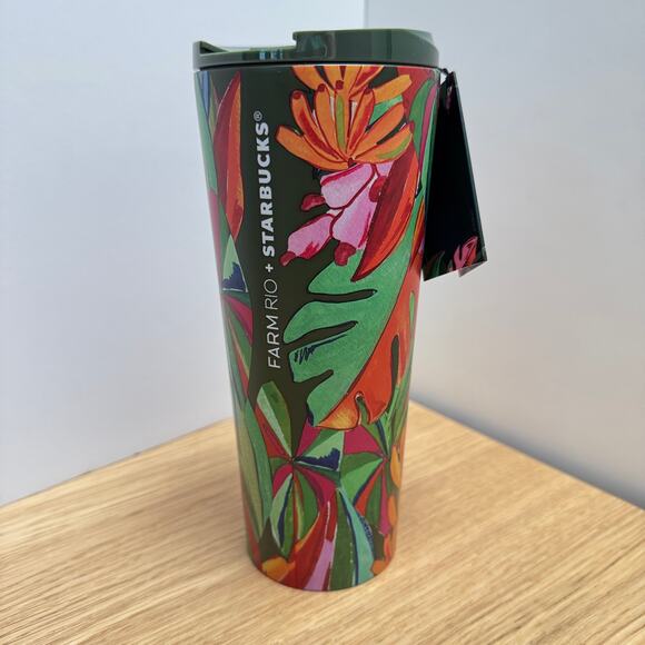 FARM rio x Starbucks Collab Banana Leaves tumbler - Picture 4 of 5